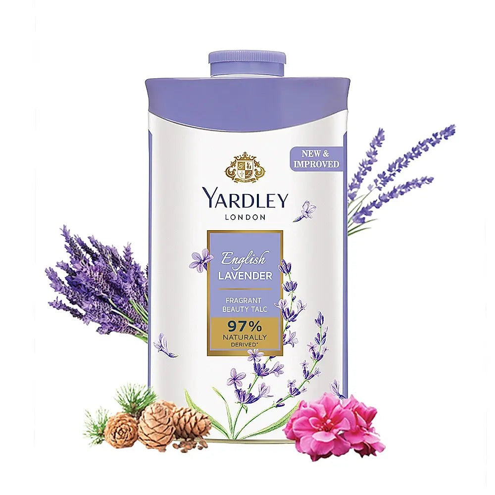 Yardley London English Lavender Perfumed Deodorizing Talc Talcum Powder