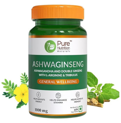 Pure Nutrition Ashwaginseng Veg Tablets