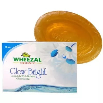Buy Wheezal Glow Bright Calendula With Berberis Glycerine Bar from DrMediCart, Ship from India to USA