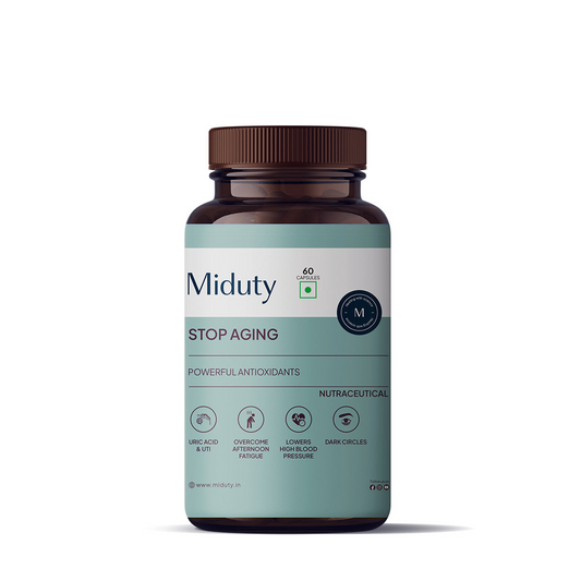 Buy Miduty by Palak Notes Stop Aging Capsules from DrMediCart, Ship from India to USA