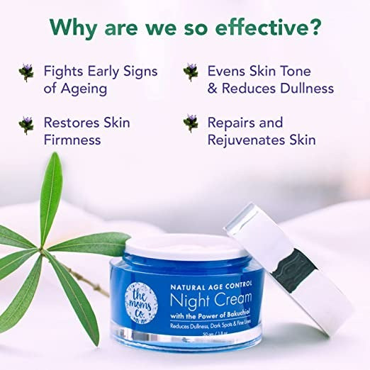 The Moms Co Natural Age Control Night Cream (50 Gm) - Drmedicart