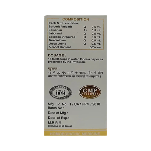 Wheezal Homeopathy WG-2 Gold Drops - Drmedicart
