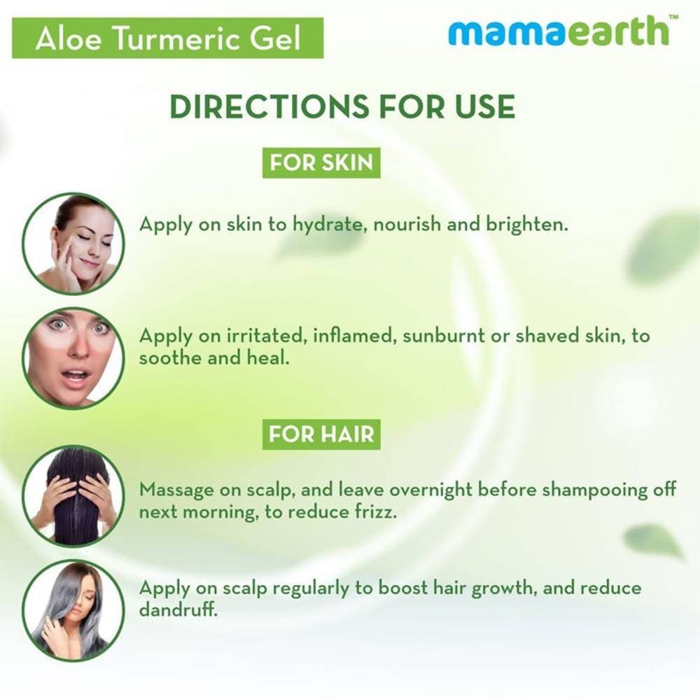 Mamaearth Aloe Turmeric Gel For Skin & Hair - Drmedicart