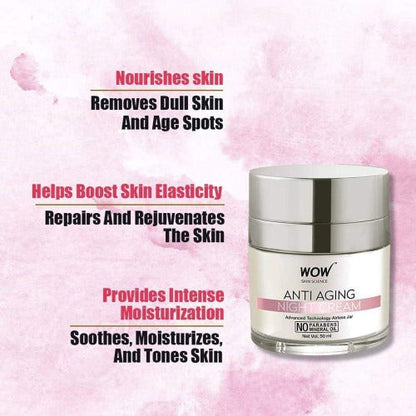 Wow Skin Science Anti Aging Night Cream - Drmedicart