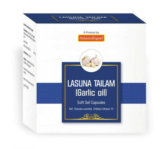 Buy Sahasrayogam Lasuna Tailam (Garlic Oil) Capsules from DrMediCart, Ship from India to USA
