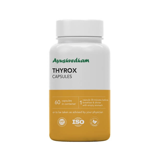 Buy Ayushvedham Thyrox Capsules from DrMediCart, Ship from India to USA