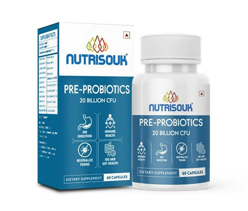 Nutrisouk Pre-Probiotics 20 Billion CFU Capsules