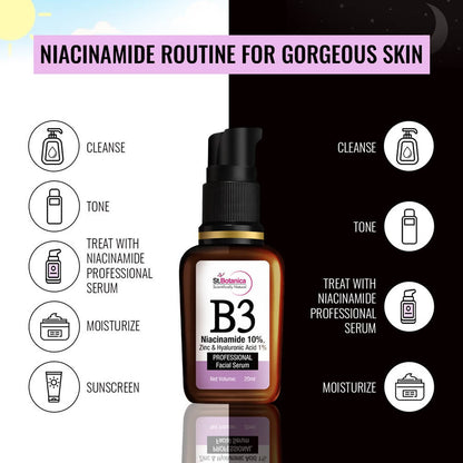 St.Botanica B3 Niacinamide, Zinc & Hyaluronic Acid Professional Facial Serum