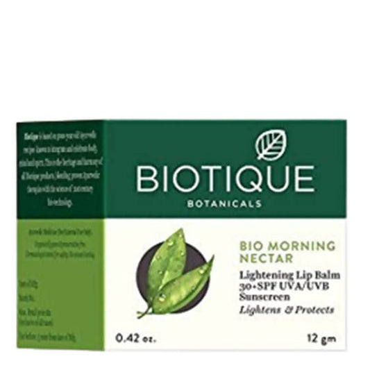 Buy Biotique Bio Morning Nectar Lightning Lip Balm SPF 30 from DrMediCart, Ship from India to USA