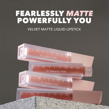 Simply Nam Velvet Matte Liquid Lipstick - Priya Peach Pink