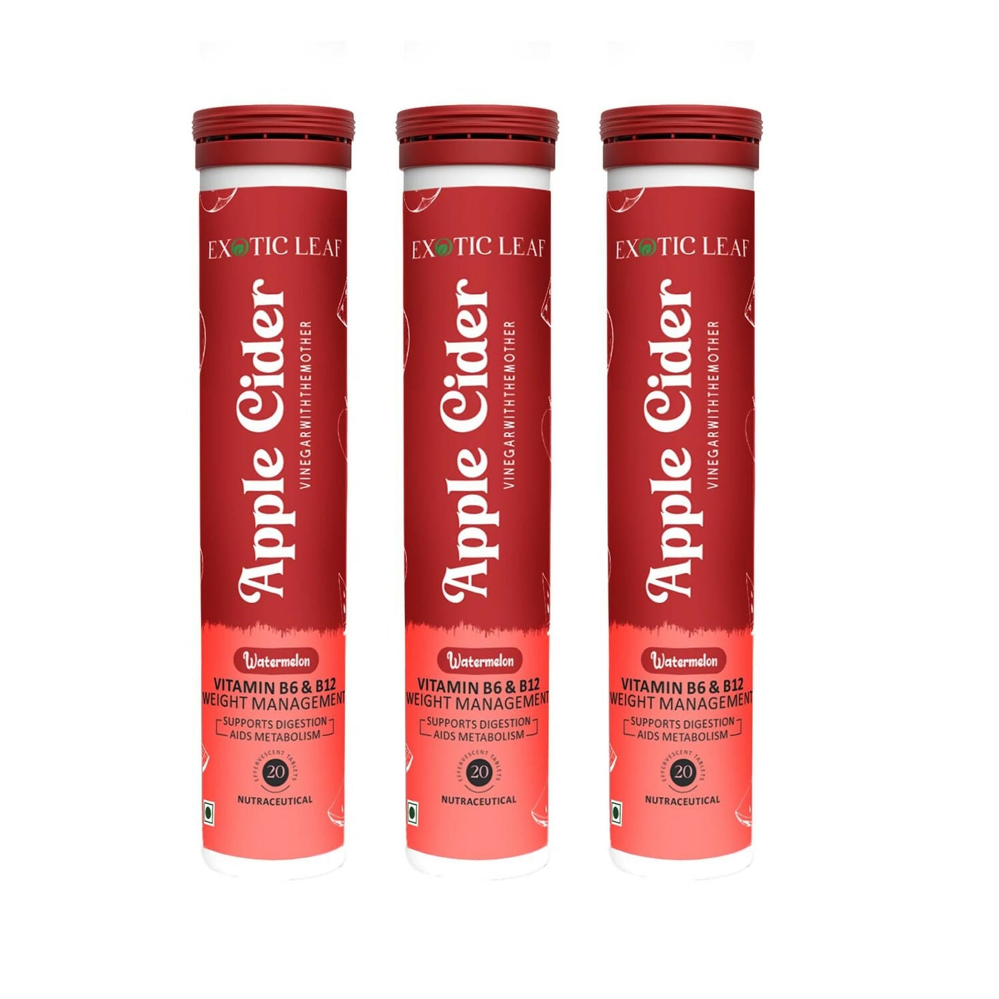 Exotic Leaf Watermelon Apple Cider Vinegar Tablets