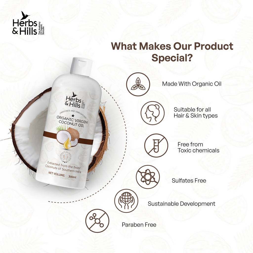 Herbs & Hills Organic Virgin Coconut Oil