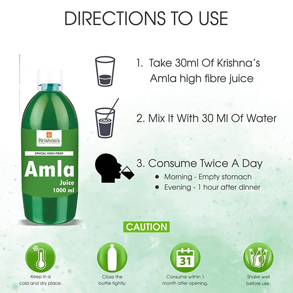Krishna's Herbal & Ayurveda Special High Fibre Amla Juice