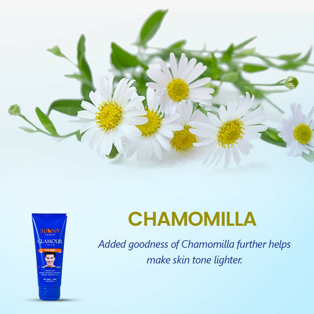 Sunny Herbals Glamour Cream For Men With Aloe Vera To Moisturize & Reduce Dark Spots