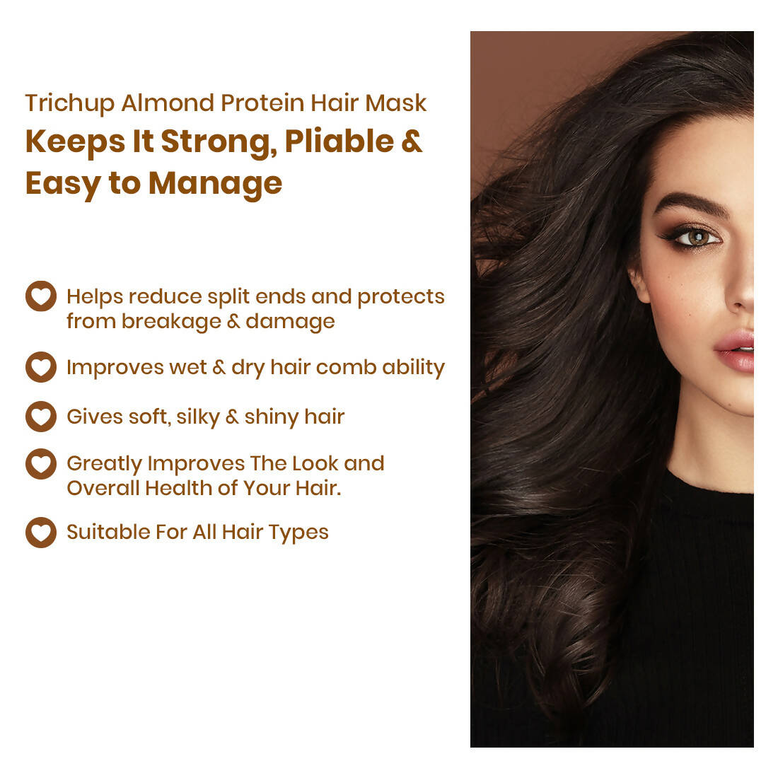 Vasu Healthcare Trichup Almond Protein Hair Mask - Drmedicart