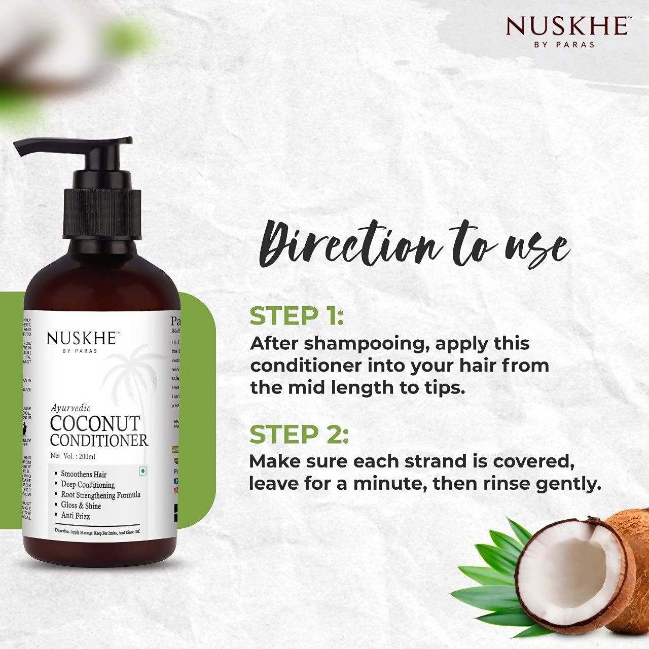 Nuskhe By Paras Ayurvedic Coconut Conditioner