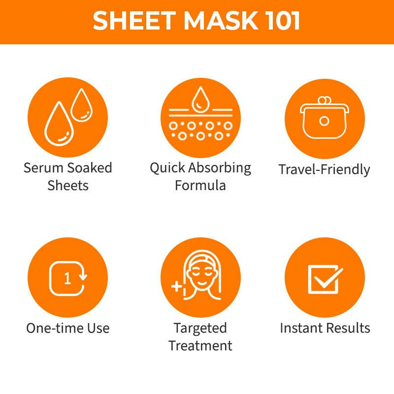 Nykaa Skin Secrets Indian Rituals Sandalwood + Orange Peel Sheet Mask For Glowing & Calm Skin - Drmedicart