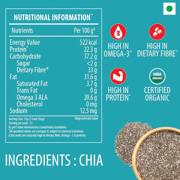 Bagrry's Organic Chia Seeds