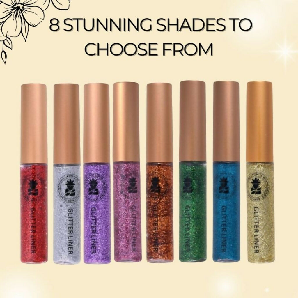 BOBI Glitter Eyeliner Gold Diamond Sparkle Finish Waterproof Long Wear