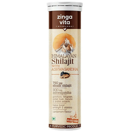 Buy Zingavita Ayurveda Himalayan Sj Effervescent Tablets with Ashwagandha from DrMediCart, Ship from India to USA