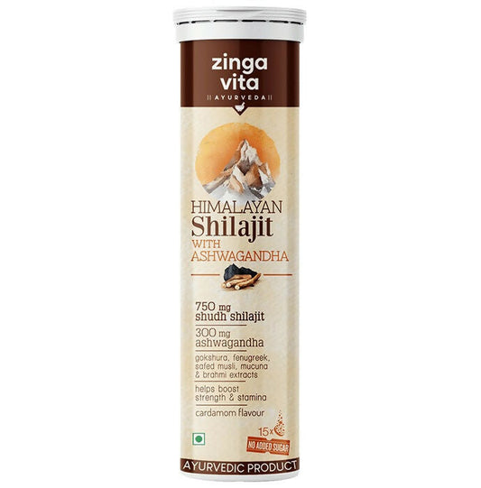 Buy Zingavita Ayurveda Himalayan Sj Effervescent Tablets with Ashwagandha from DrMediCart, Ship from India to USA