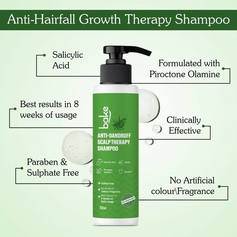 Bake 2% Salicylic Acid Anti Dandruff Scalp Therapy Shampoo