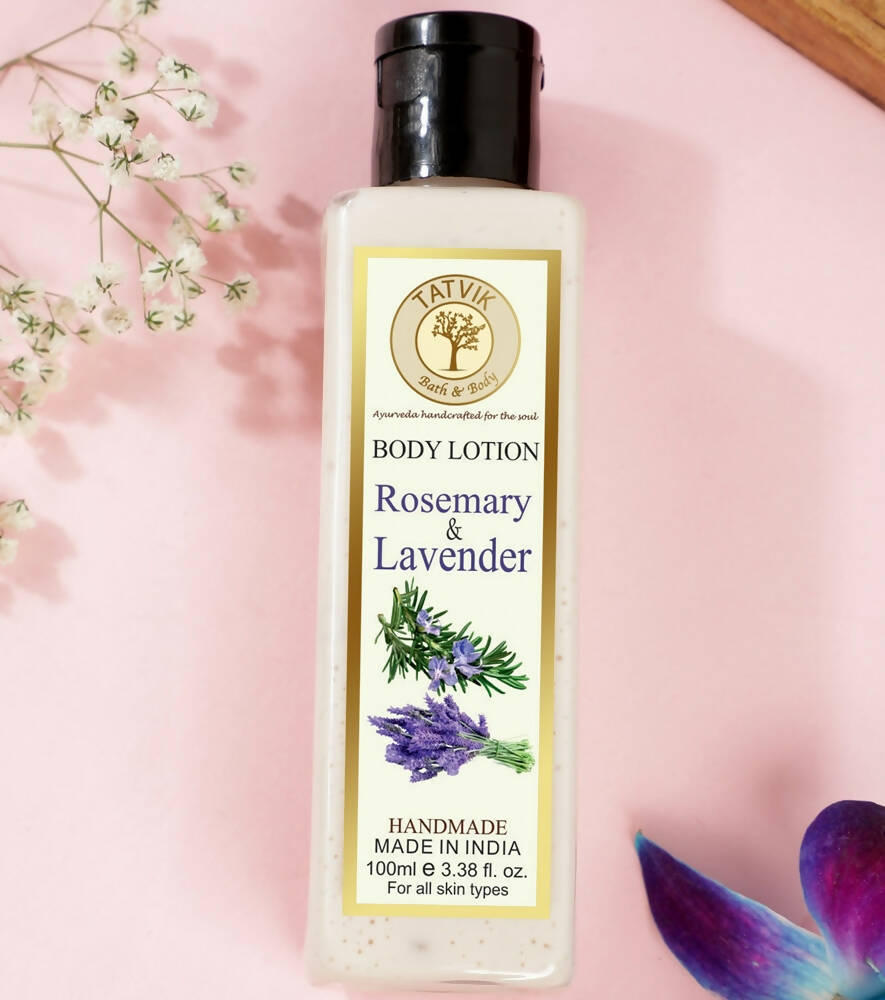 Buy Tatvik Ayurveda Rosemary & Lavender Body Lotion from DrMediCart, Ship from India to USA