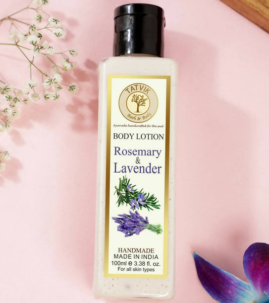 Buy Tatvik Ayurveda Rosemary & Lavender Body Lotion from DrMediCart, Ship from India to USA