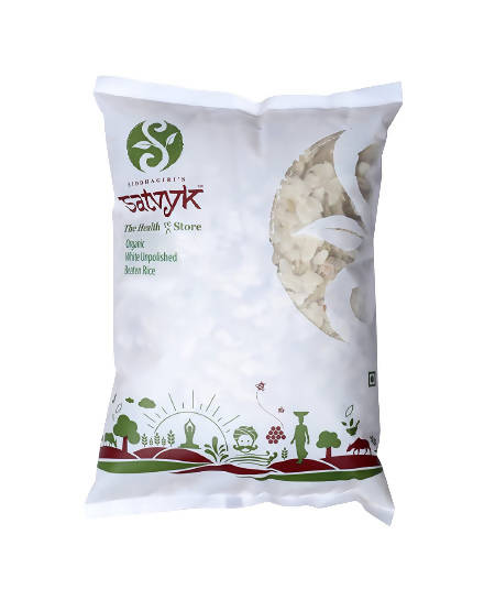 Buy Siddhagiri's Satvyk Organic White Unpolished beaten Rice (Poha) from DrMediCart