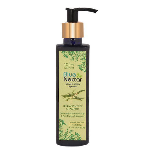 Buy Blue Nectar Briganantadi Shampoo with Bhringraj & Shikakai Scalp & Anti Dandruff from DrMediCart, Ship from India to USA
