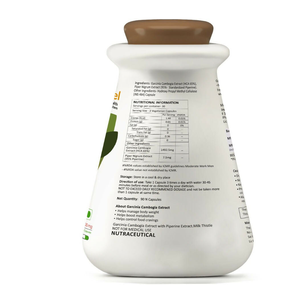 MyFitFuel Garcinia+ Cambogia Extract + Piperine Capsules