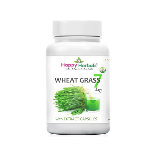 Happy Herbals Wheat Grass Capsules