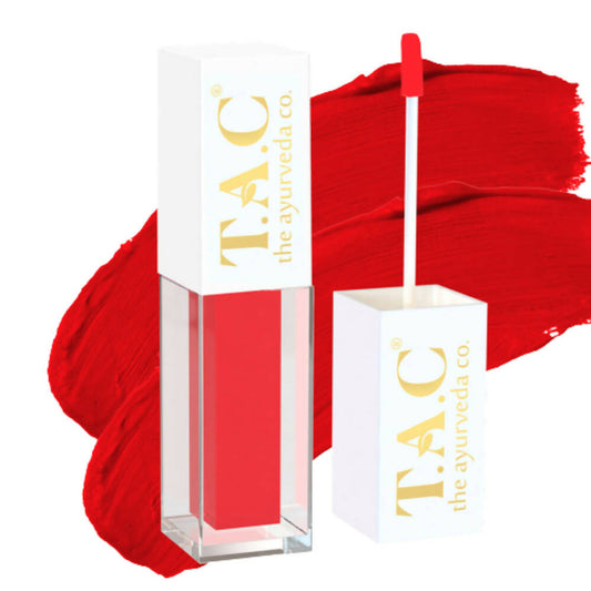 TAC - The Ayurveda Co. Liquid Matte Miss Red Lipstick - DrMediCart