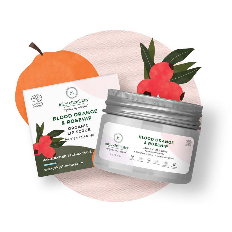 Juicy Chemistry Blood Orange & Rosehip Lip Scrub