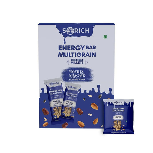 Buy Sorich Organics Multigrain Energy Mini Bars Vanilla Almond from DrMediCart
