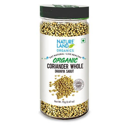 Buy Nature Land Organics Coriander Whole from DrMediCart, Ship from India to USA