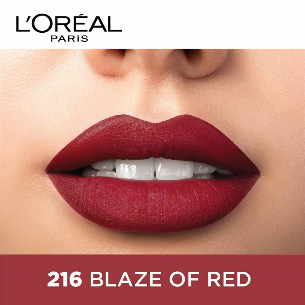 L'Oreal Paris Color Riche Moist Matte Lipstick - 216 Blaze Of Red - DrMediCart