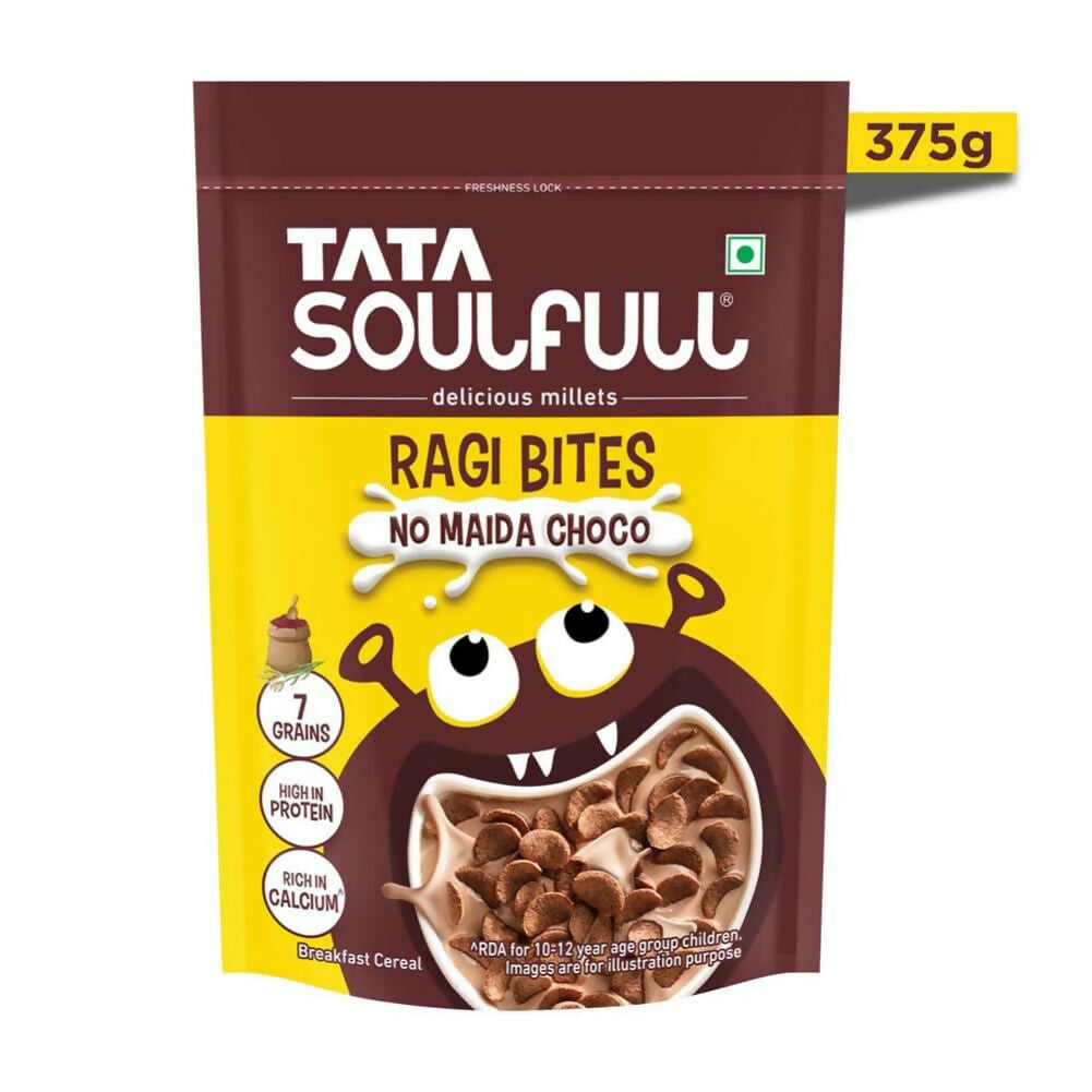 Buy Tata Soulfull Ragi Bites Breakfast Cereals - No Maida Choco from DrMediCart, Ship from India to USA