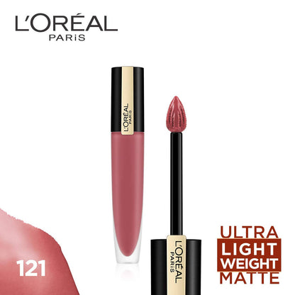 L'Oreal Paris Rouge Signature Matte Liquid Lipstick - 121 I Choose - DrMediCart