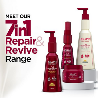 BBlunt 7 in 1 HAir Damage Repair Trio Combo