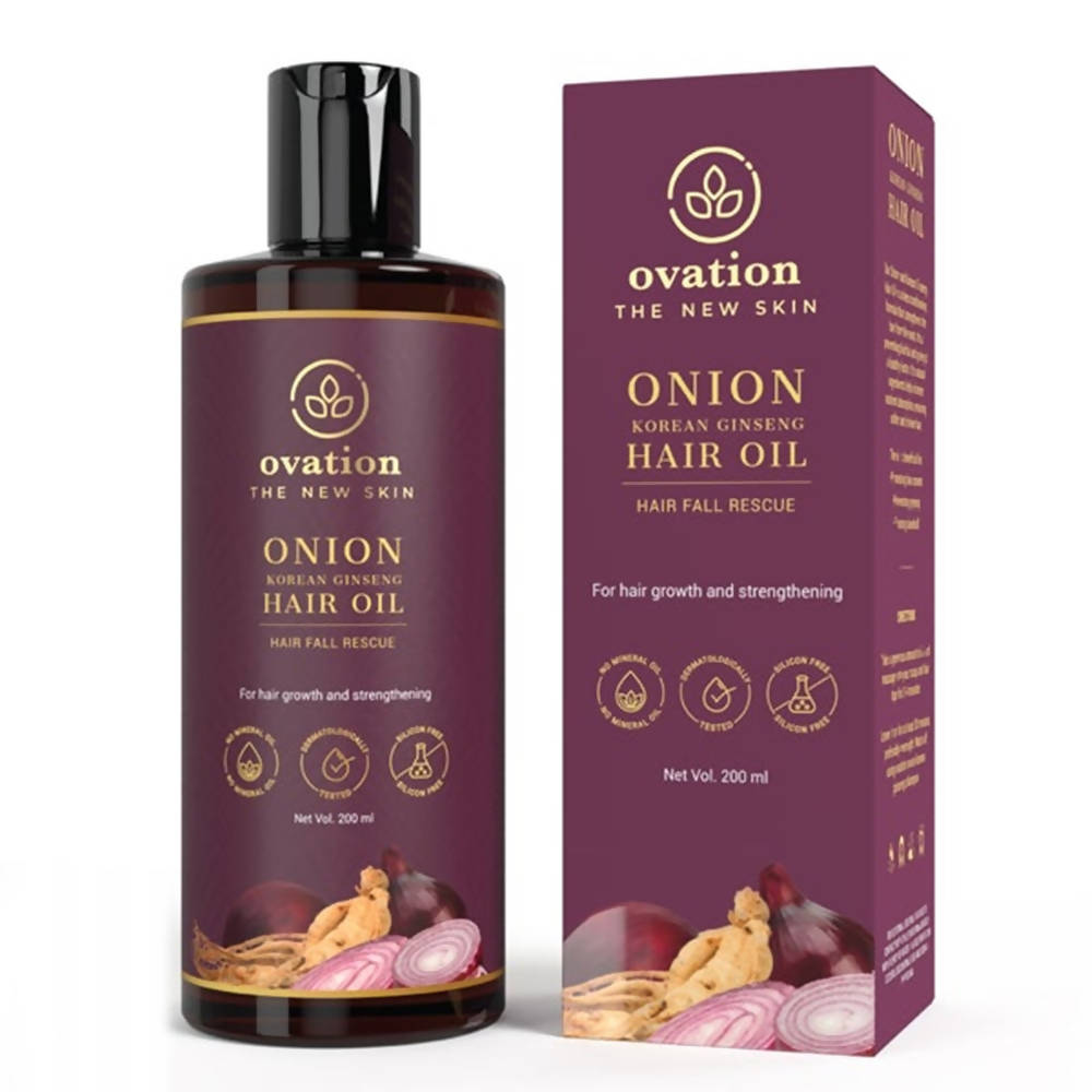 Buy Ovation Onion Korean Ginseng Hair Oil from DrMediCart, Ship from India to USA