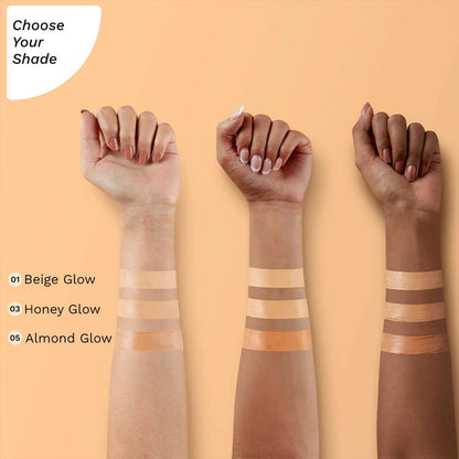 Pilgrim Glow BB Cream SPF 50 PA++++ Instant Spot Coverage Matte Finish Vitamin C Infused - Almond Glow - Limited Time Offer