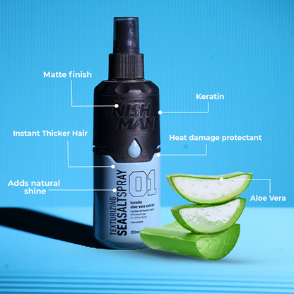 NishMan Texturizing Sea Salt Spray Keratin