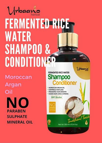 Urbaano Herbal Fermented Rice Water Shampoo