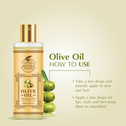 Skiura Nature Olive Oil For Anti Hair Fall, Thick Hair & Fast Hair Growth