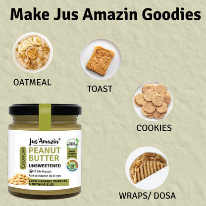 Jus Amazin Peanut Butter - Unsweetened