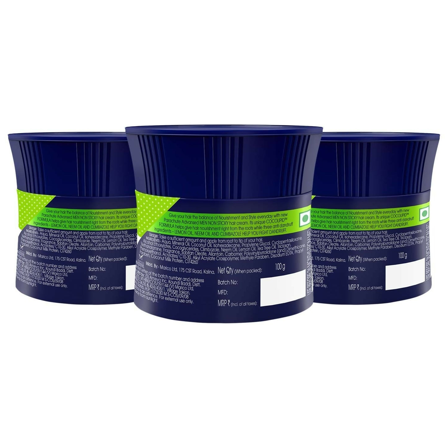 Buy Parachute Advansed Men Hair Cream, Anti-Dandruff, With Lemon & Neem from DrMediCart, Ship from India to USA