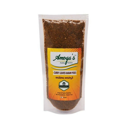 Amoga's Pickles Factory Curry Leaves Karam Podi Andhra Style