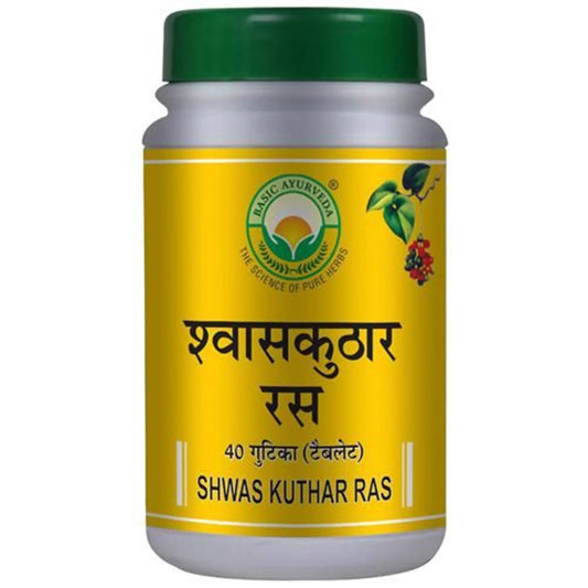 Buy Basic Ayurveda Shwas Kuthar Ras Tablets from DrMediCart, Ship from India to USA