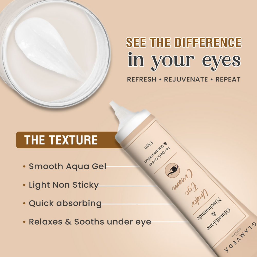 Glamveda Glutathione & Niacinamide Under Eye Cream